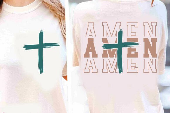 Amen Retro Christian SVG PNG Jesus