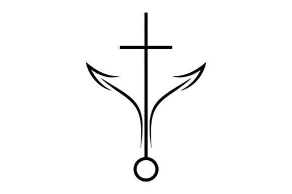 Anchor Cross Christian Symbol T-Shirt Designs