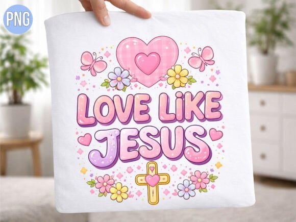 Christian Love Like Jesus Heart PNG T-Shirt Designs