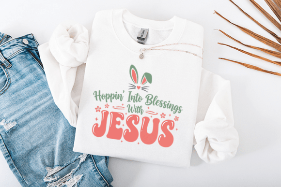 Hoppin into Blessings with Jesus T-Shirt Designs