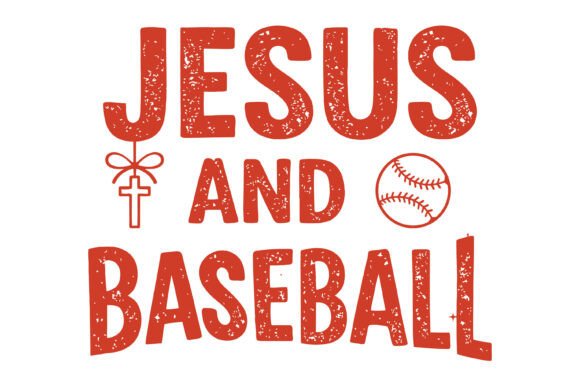 Jesus and Baseball Faith Design T-Shirt Designs