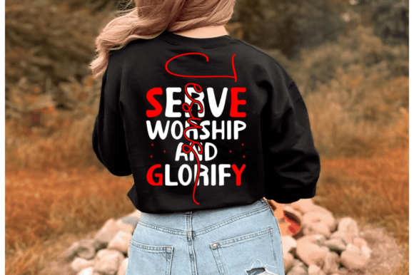 Jesus SWAG SVG: Serve & Worship in Stitch