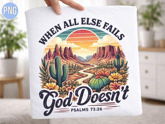 Psalms Desert Sunset T-Shirt Designs