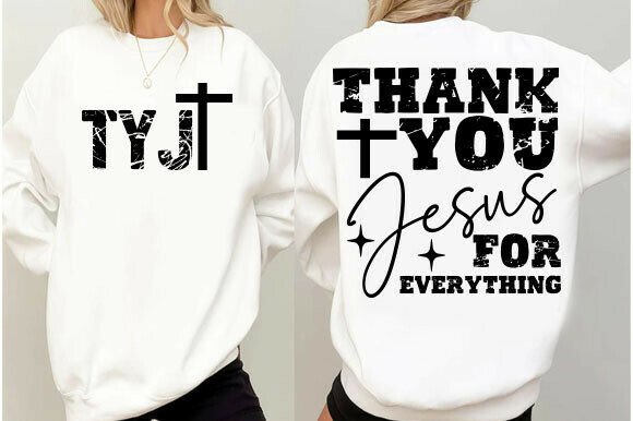 Thank You Jesus SVG, TYJ Christian